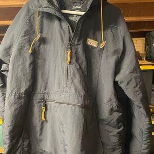 L.L.Bean Mountain Classic Anorak - Men's Large Black